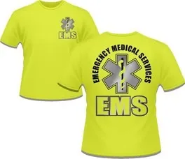 Metallic Safety Green T-Shirt